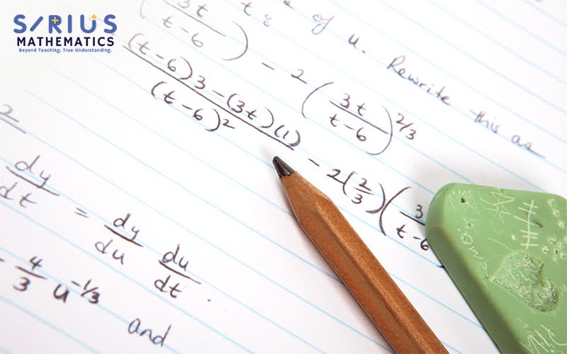 Math workings on paper