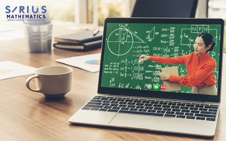A student attending an E-Maths online tuition session.